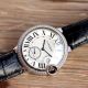 Swiss Fake Cartier Ballon Bleu 42mm XL Watch White Dial Black Leather Strap (7)_th.jpg